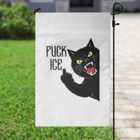 Funny Fck Ice Black Cat Garden Flag Resist Minneapolis Political