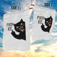 Funny Fck Ice Black Cat Garden Flag Resist Minneapolis Political