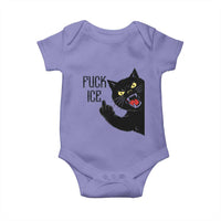 Funny Fck Ice Black Cat Baby Onesie Resist Minneapolis Political