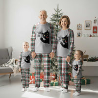 Funny Fck Ice Black Cat Plaid Pajama Set Resist Minneapolis Political