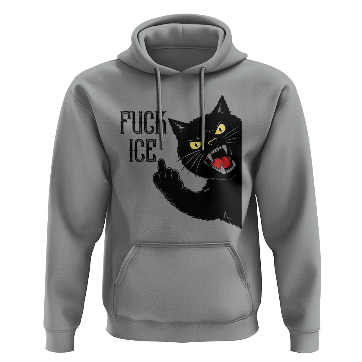 Funny Fck Ice Black Cat Hoodie Resist Minneapolis Political