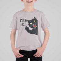 Funny Fck Ice Black Cat T Shirt For Kid Resist Minneapolis Political
