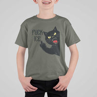 Funny Fck Ice Black Cat T Shirt For Kid Resist Minneapolis Political