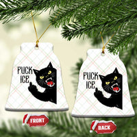 Funny Fck Ice Black Cat Ceramic Ornament Resist Minneapolis Political
