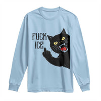 Funny Fck Ice Black Cat Long Sleeve Shirt Resist Minneapolis Political