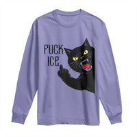 Funny Fck Ice Black Cat Long Sleeve Shirt Resist Minneapolis Political