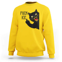 Funny Fck Ice Black Cat Sweatshirt Resist Minneapolis Political