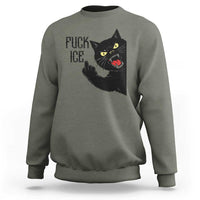 Funny Fck Ice Black Cat Sweatshirt Resist Minneapolis Political