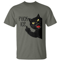 Funny Fck Ice Black Cat T Shirt Resist Minneapolis Political