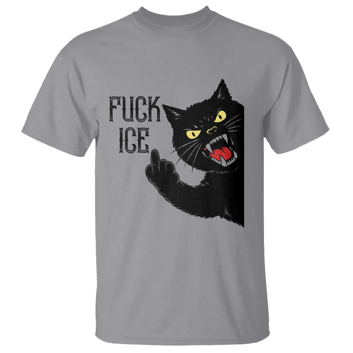 Funny Fck Ice Black Cat T Shirt Resist Minneapolis Political