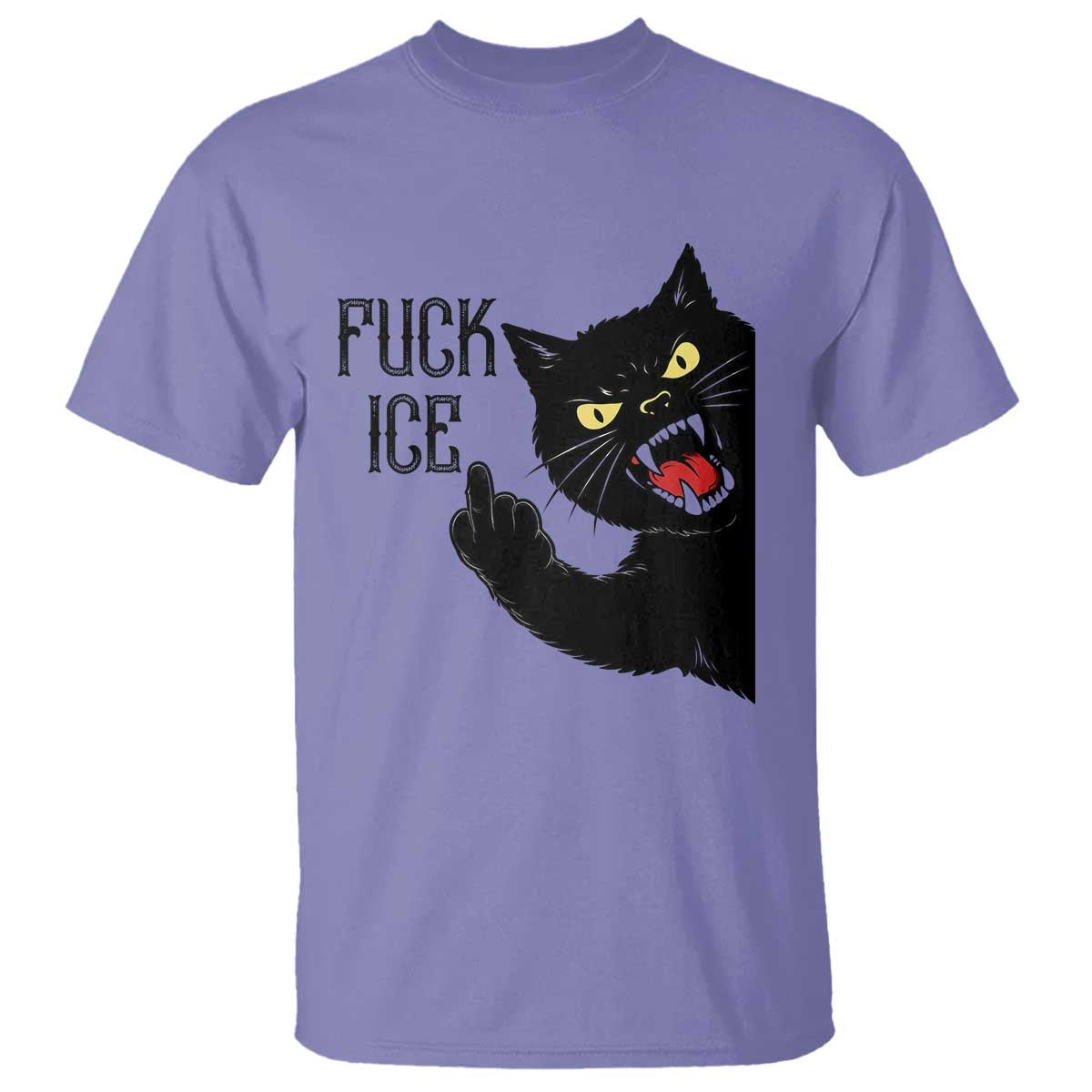 Funny Fck Ice Black Cat T Shirt Resist Minneapolis Political
