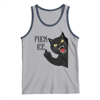 Funny Fck Ice Black Cat Tank Top Resist Minneapolis Political
