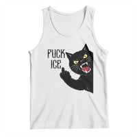 Funny Fck Ice Black Cat Tank Top Resist Minneapolis Political