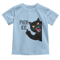 Funny Fck Ice Black Cat Toddler T Shirt Resist Minneapolis Political