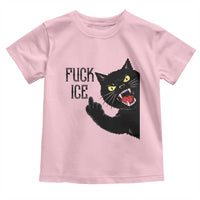 Funny Fck Ice Black Cat Toddler T Shirt Resist Minneapolis Political