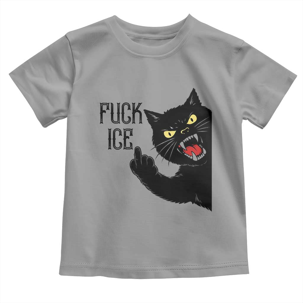 Funny Fck Ice Black Cat Toddler T Shirt Resist Minneapolis Political