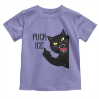 Funny Fck Ice Black Cat Toddler T Shirt Resist Minneapolis Political