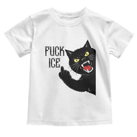 Funny Fck Ice Black Cat Toddler T Shirt Resist Minneapolis Political