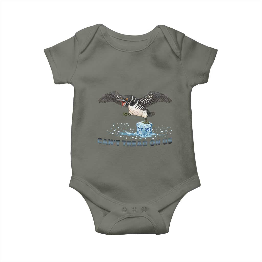 Can Not Tread On Us Minnesota Loon Baby Onesie Anti ICE MN Protest
