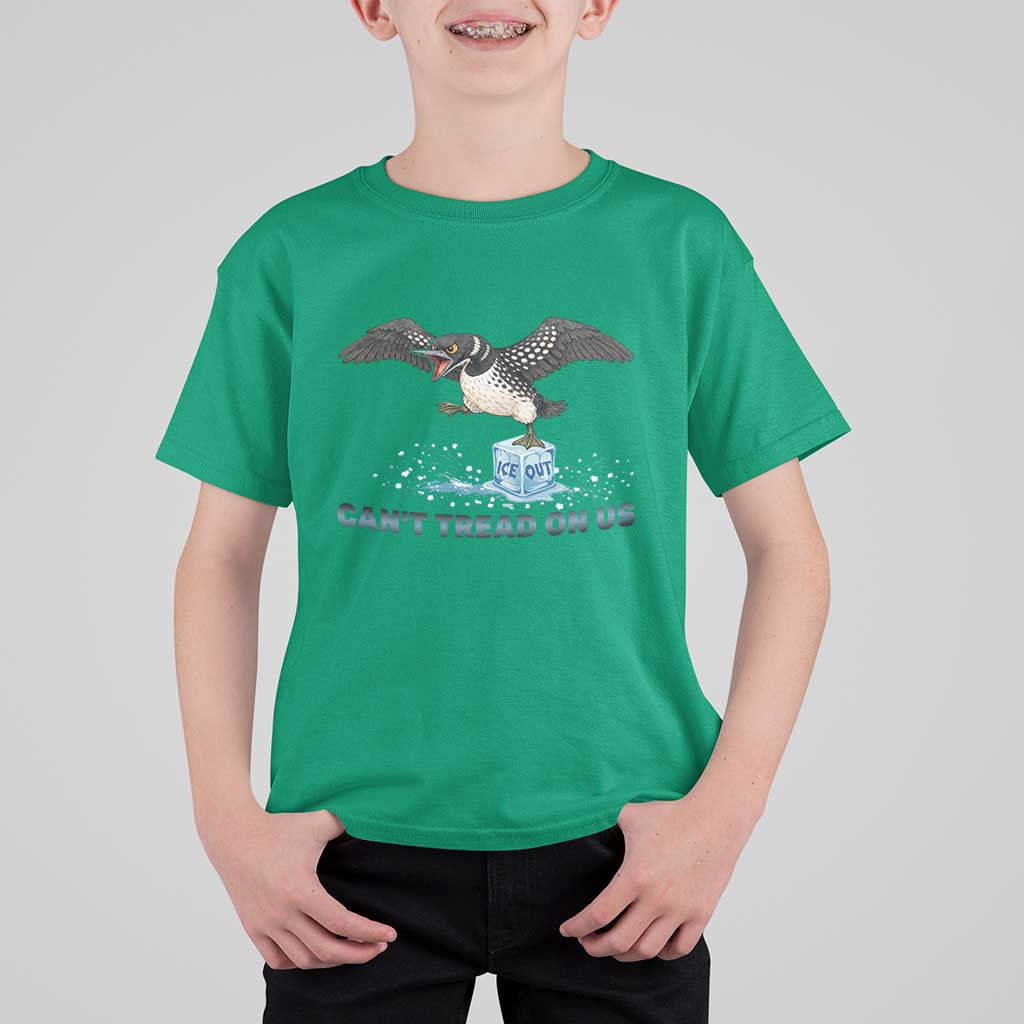 Can Not Tread On Us Minnesota Loon T Shirt For Kid Anti ICE MN Protest
