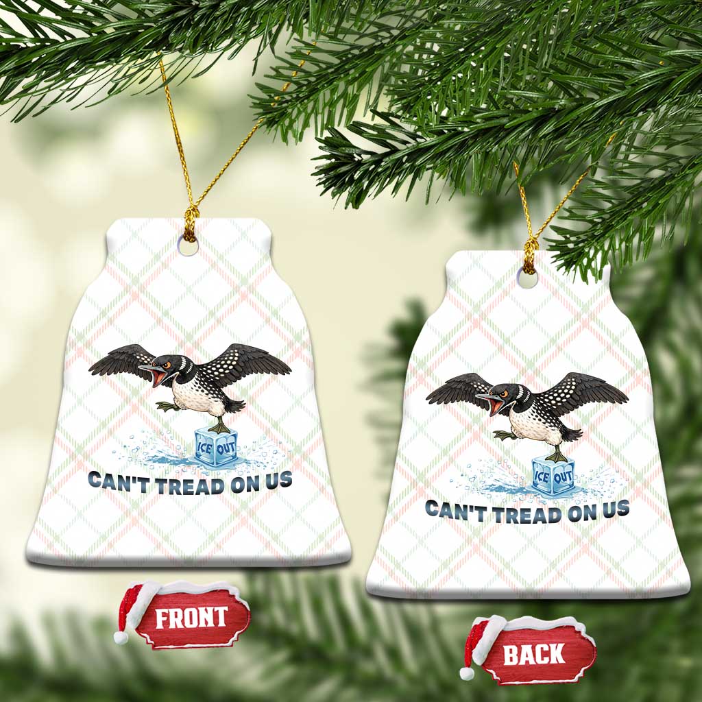 Can Not Tread On Us Minnesota Loon Ceramic Ornament Anti ICE MN Protest