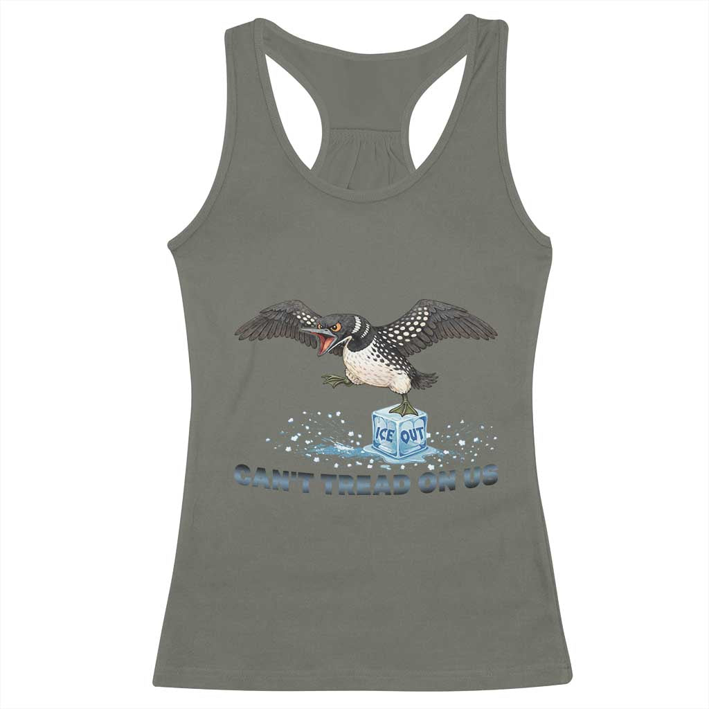 Can Not Tread On Us Minnesota Loon Racerback Tank Top Anti ICE MN Protest