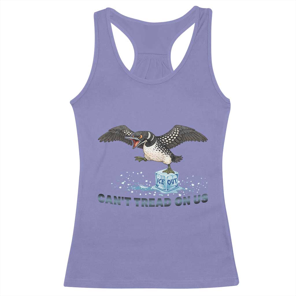 Can Not Tread On Us Minnesota Loon Racerback Tank Top Anti ICE MN Protest