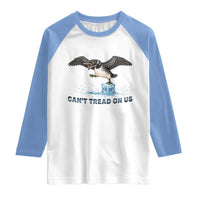Can Not Tread On Us Minnesota Loon Raglan Shirt Anti ICE MN Protest