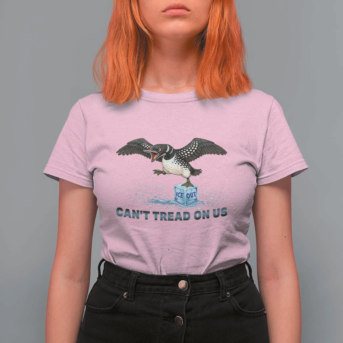 Can Not Tread On Us Minnesota Loon T Shirt For Women Anti ICE MN Protest