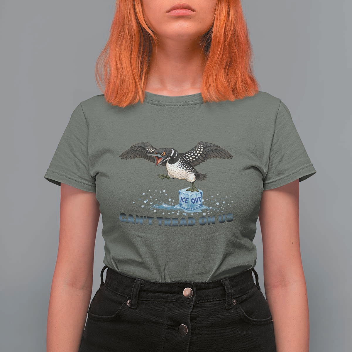 Can Not Tread On Us Minnesota Loon T Shirt For Women Anti ICE MN Protest