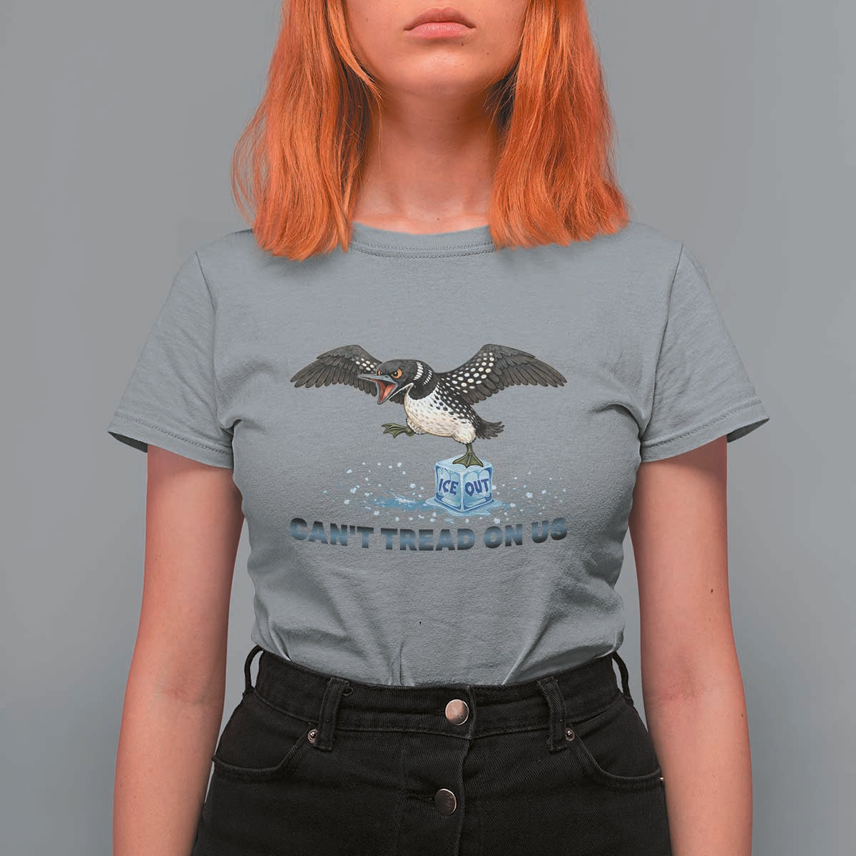 Can Not Tread On Us Minnesota Loon T Shirt For Women Anti ICE MN Protest