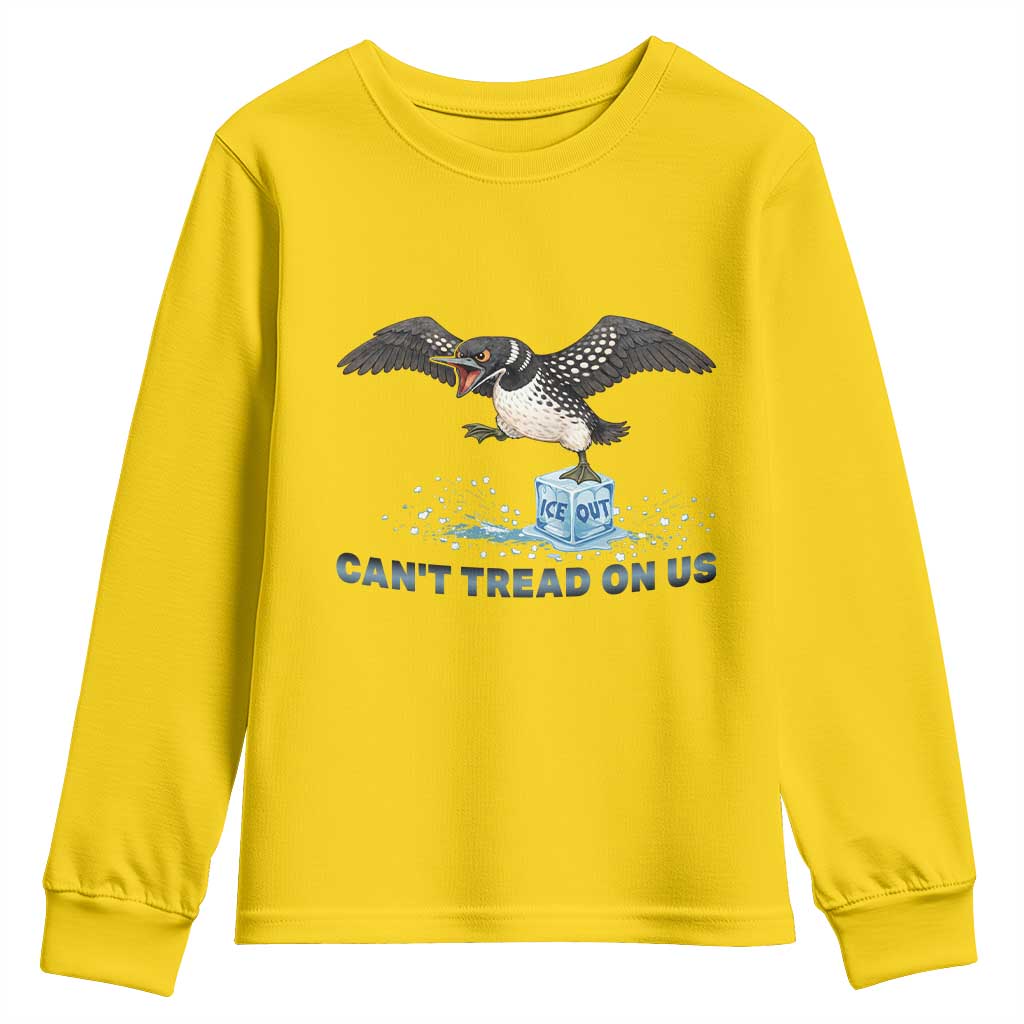 Can Not Tread On Us Minnesota Loon Youth Sweatshirt Anti ICE MN Protest