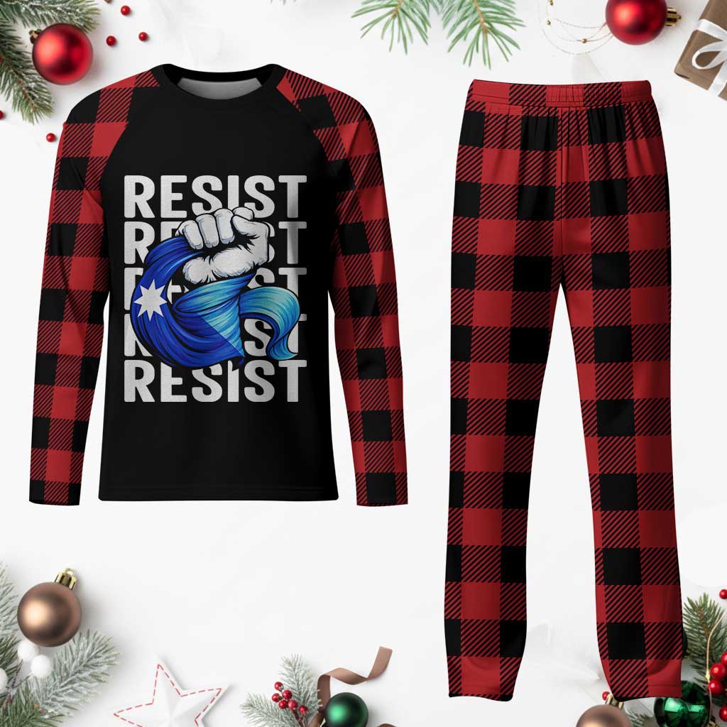 Minnesota Resist Ice Out Plaid Pajama Set Support MN Anti Ice Movement