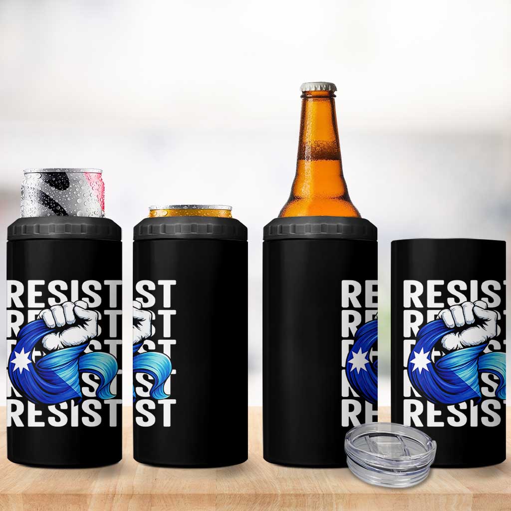 Minnesota Resist Ice Out 4 in 1 Can Cooler Tumbler Support MN Anti Ice Movement