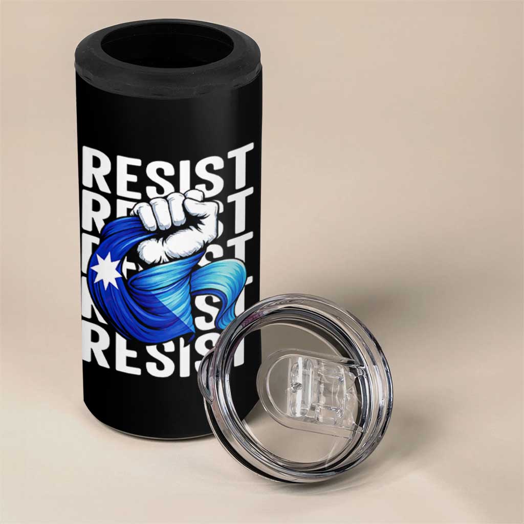 Minnesota Resist Ice Out 4 in 1 Can Cooler Tumbler Support MN Anti Ice Movement