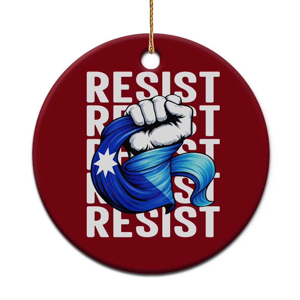 Minnesota Resist Ice Out Ceramic Ornament Support MN Anti Ice Movement