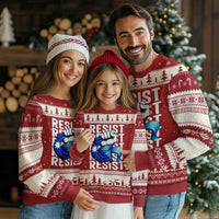 Minnesota Resist Ice Out Ugly Christmas Sweater Support MN Anti Ice Movement