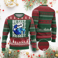 Minnesota Resist Ice Out Ugly Christmas Sweater Support MN Anti Ice Movement