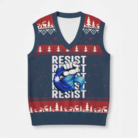 Minnesota Resist Ice Out V-Neck Knit Sweater Vest Support MN Anti Ice Movement