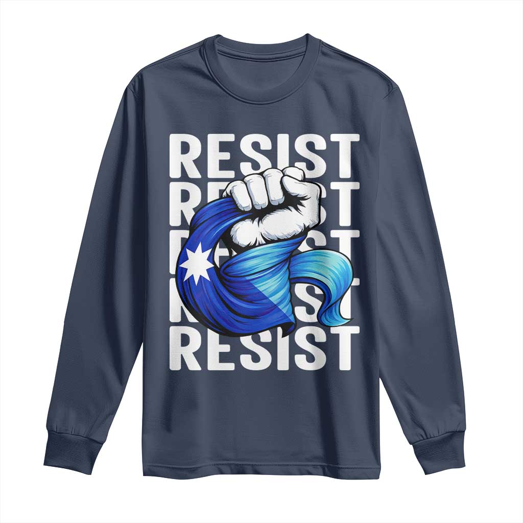 Minnesota Resist Ice Out Long Sleeve Shirt Support MN Anti Ice Movement