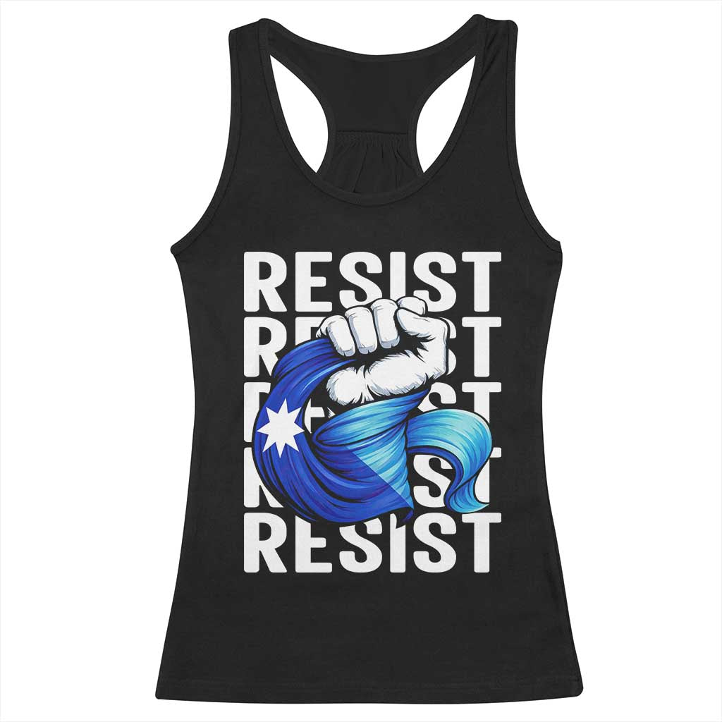 Minnesota Resist Ice Out Racerback Tank Top Support MN Anti Ice Movement