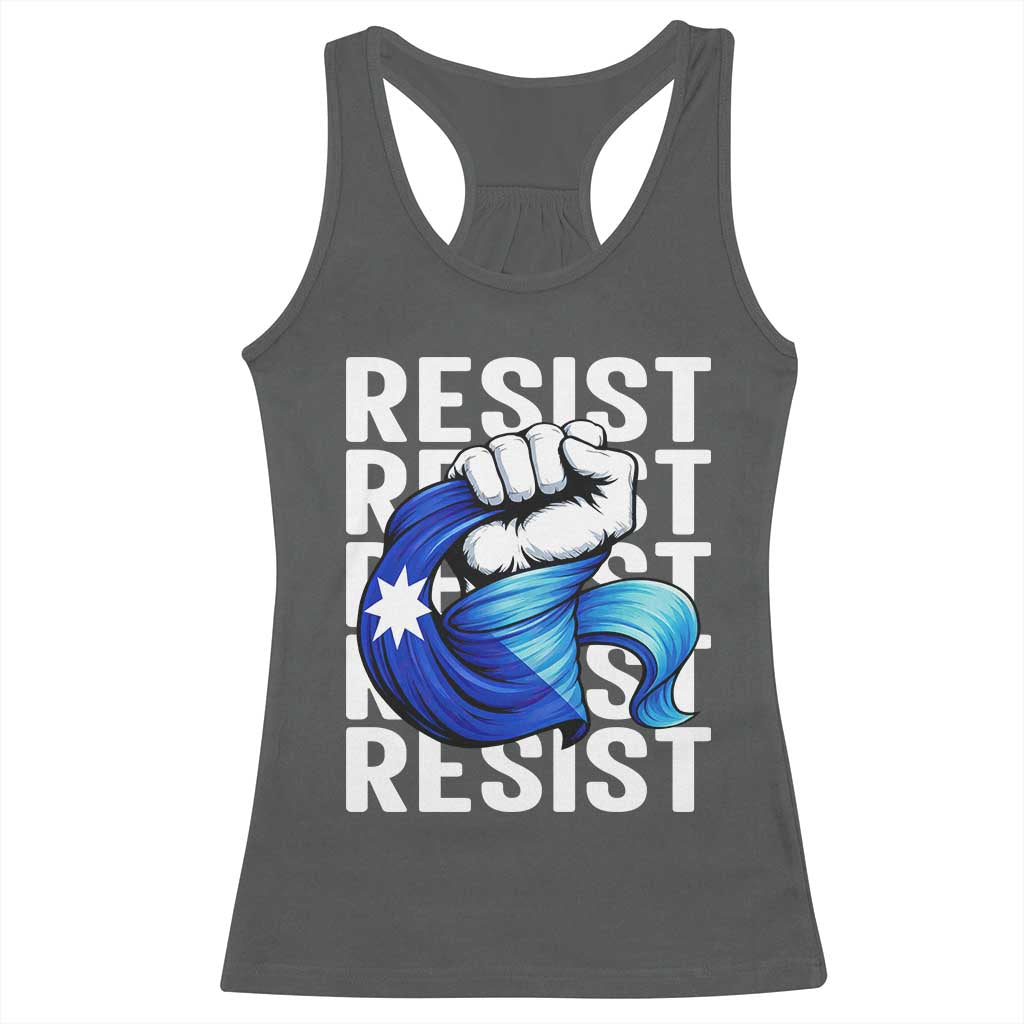 Minnesota Resist Ice Out Racerback Tank Top Support MN Anti Ice Movement