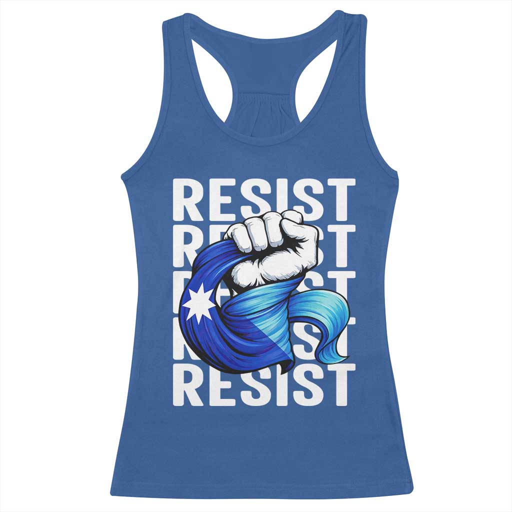 Minnesota Resist Ice Out Racerback Tank Top Support MN Anti Ice Movement