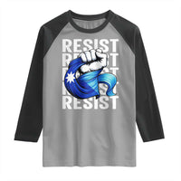 Minnesota Resist Ice Out Raglan Shirt Support MN Anti Ice Movement