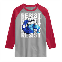 Minnesota Resist Ice Out Raglan Shirt Support MN Anti Ice Movement