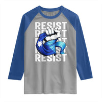 Minnesota Resist Ice Out Raglan Shirt Support MN Anti Ice Movement