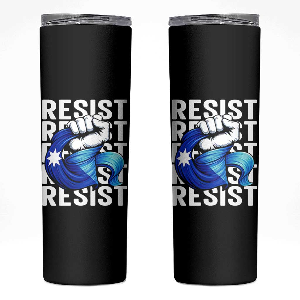 Minnesota Resist Ice Out Skinny Tumbler Support MN Anti Ice Movement