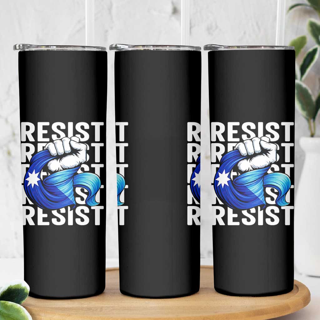 Minnesota Resist Ice Out Skinny Tumbler Support MN Anti Ice Movement
