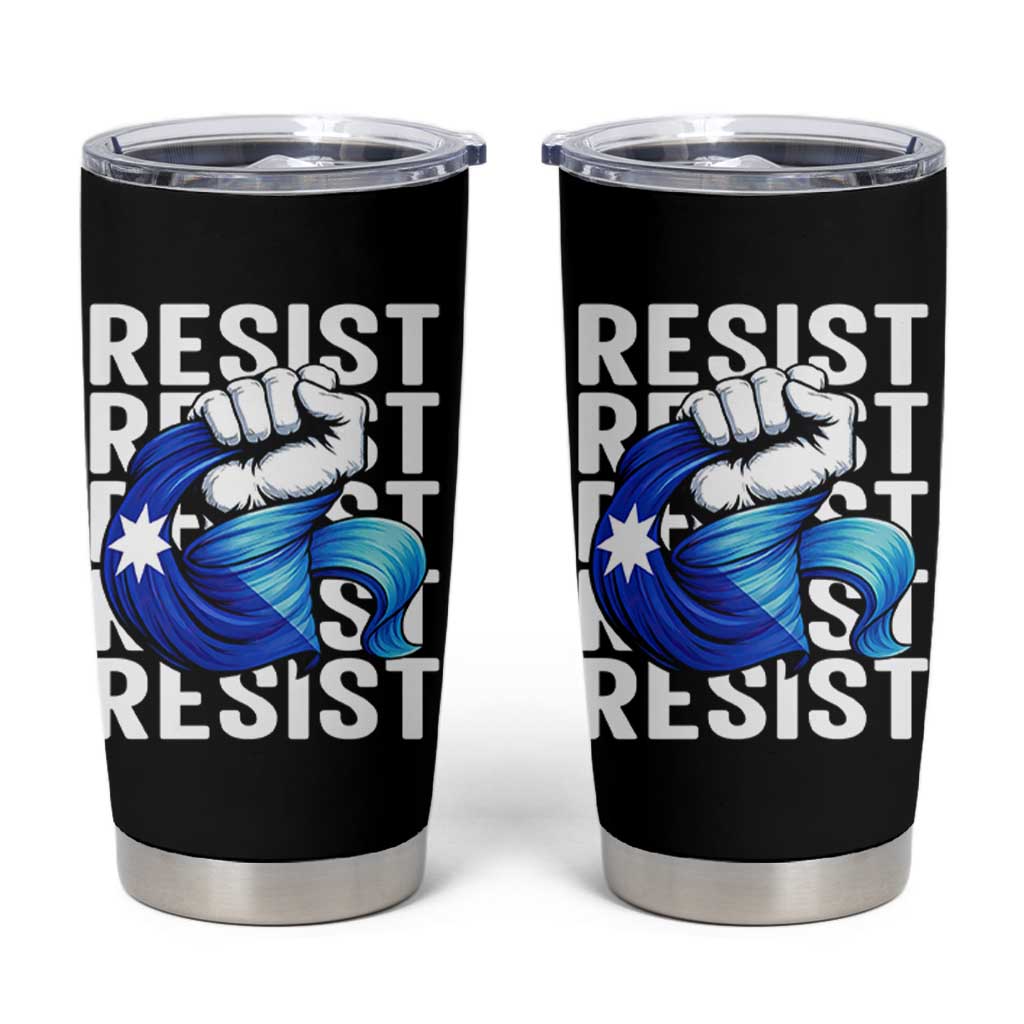 Minnesota Resist Ice Out Tumbler Cup Support MN Anti Ice Movement