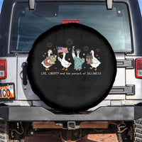 Funny Patriotic Goose Life Liberty Silliness Spare Tire Cover America 250th Anniversary
